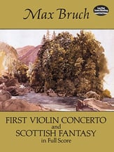 First Violin Concerto and Scottish Fantasy Orchestra Scores/Parts sheet music cover